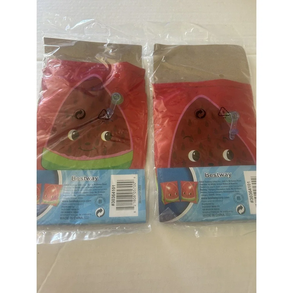 Armband Floats Swim Bands‎ Inflatable H20 Go Watermelon Design Lot of 2 New